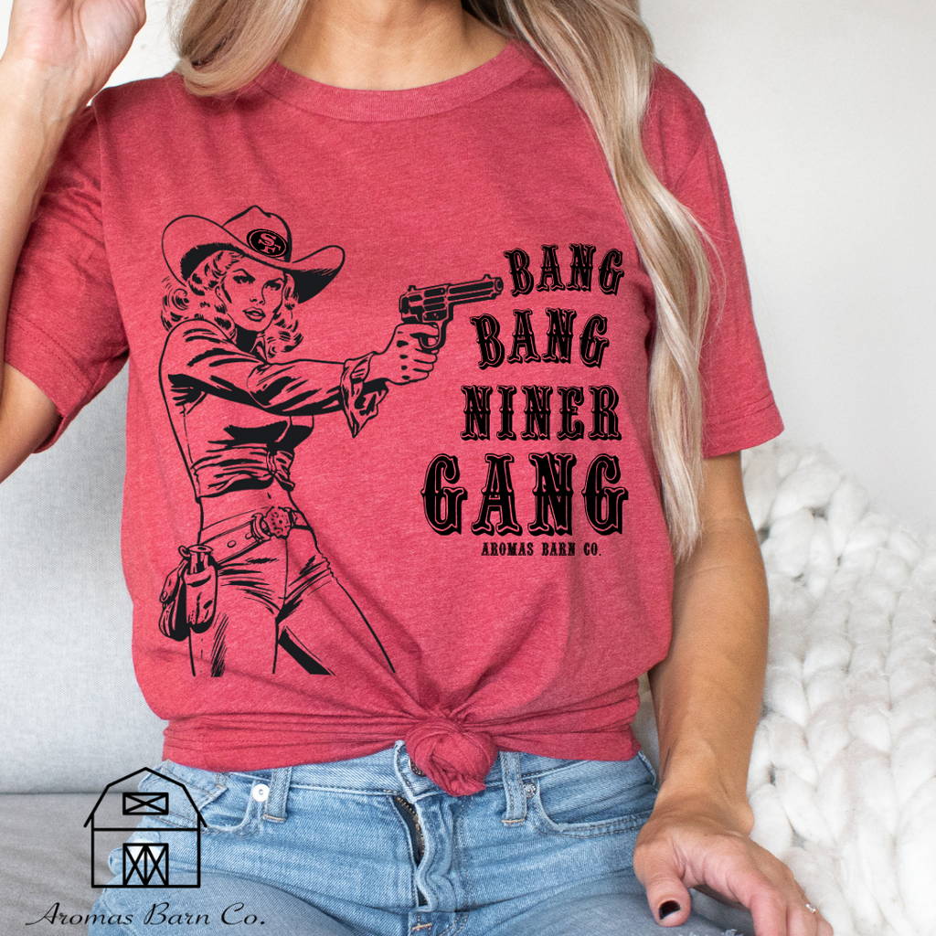 Vintage Red Bang Bang Niners Gang Tee