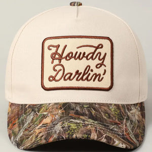 Howdy Darlin' Camo Trucker Hat