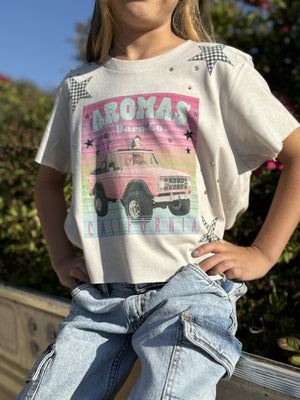 Girls Bronco Crop Tee