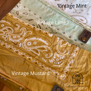 Fall Vintage Washed Bandanas